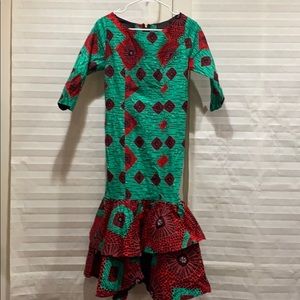 Tailor made Ankara fish dress